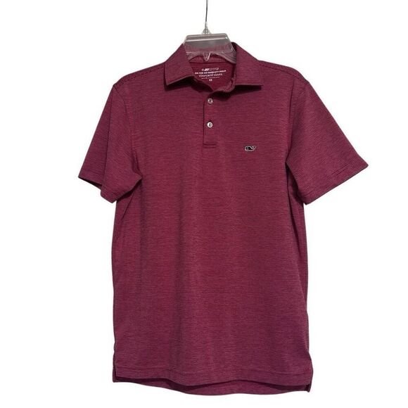 Vineyard Vines On-The-Go Sankaty Polo Shirt Men's XS Red Striped Short Sleeve - Picture 1 of 10